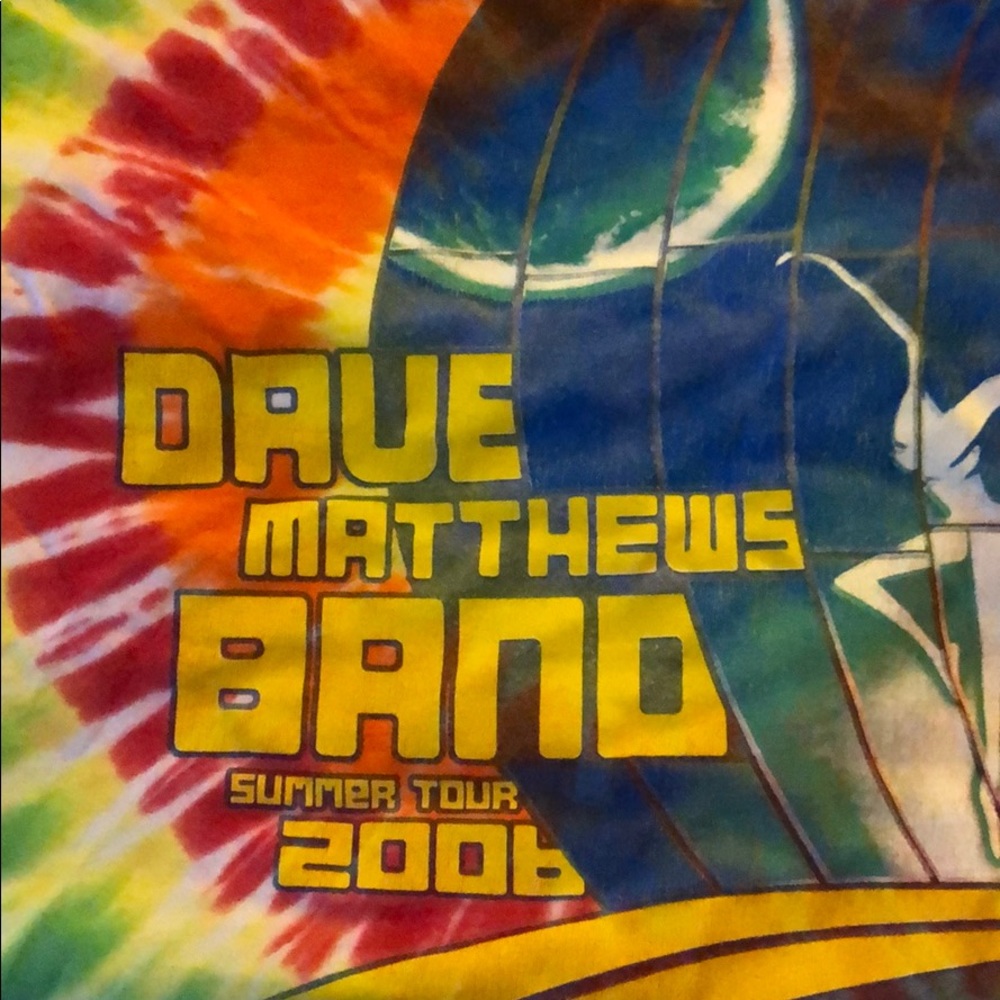 Dave Matthews Band 2007 tour tie dye t-shirt